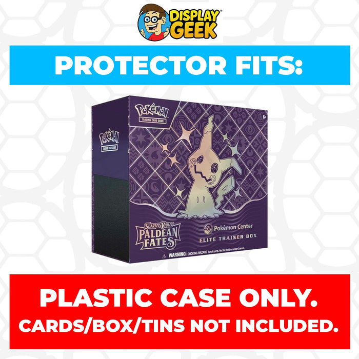 Plastic Protector for Pokemon TCG 2024 Scarlet & Violet Paldean Fates Mimikyu Pokemon Center ETB Elite Trainer Box - for just $13.99! 