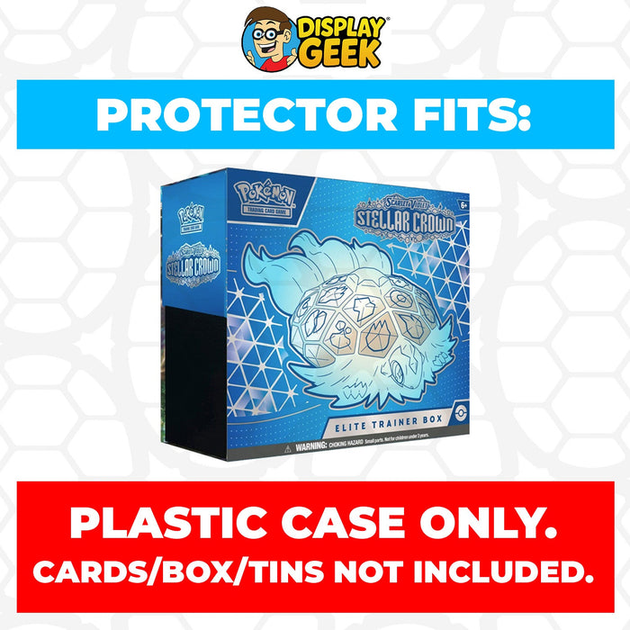 Plastic Protector for Pokemon TCG 2024 Scarlet & Violet Stellar Crown Terapagos ETB Elite Trainer Box - for just $13.99! 