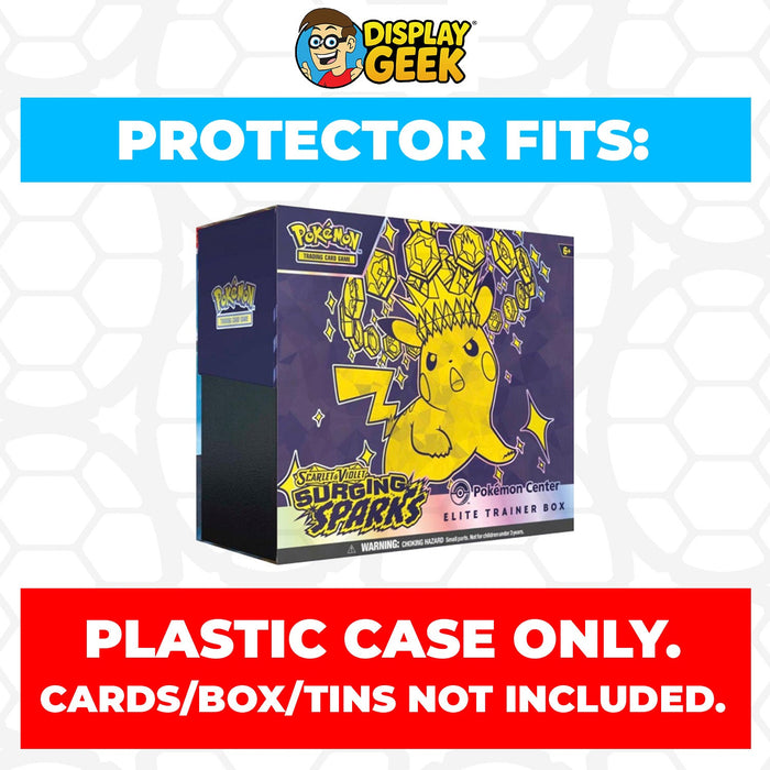 Plastic Protector for Pokemon TCG 2024 Scarlet & Violet Surging Sparks Pikachu ETB Elite Trainer Box - for just $13.99! 