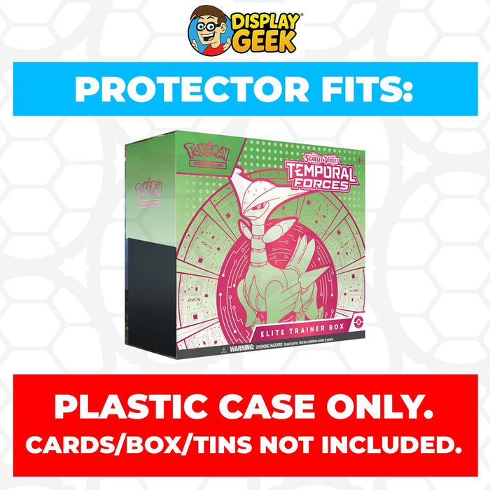 Plastic Protector for Pokemon TCG 2024 Scarlet & Violet Temporal Forces Iron Leaves Pokemon Center ETB Elite Trainer Box - for just $13.99! 