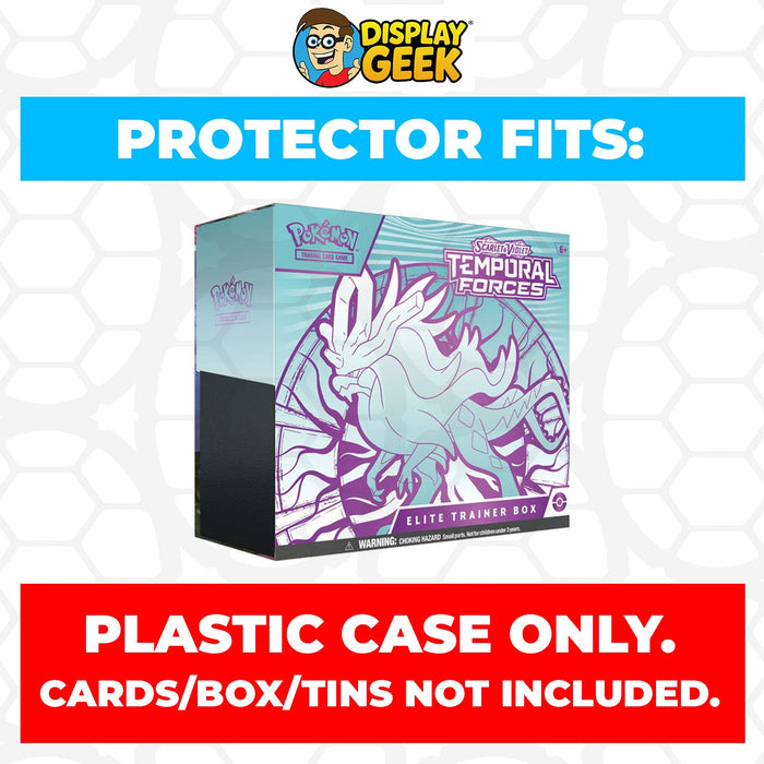 Plastic Protector for Pokemon TCG 2024 Scarlet & Violet Temporal Forces Iron Leaves Pokemon Center ETB Elite Trainer Box - for just $13.99! 