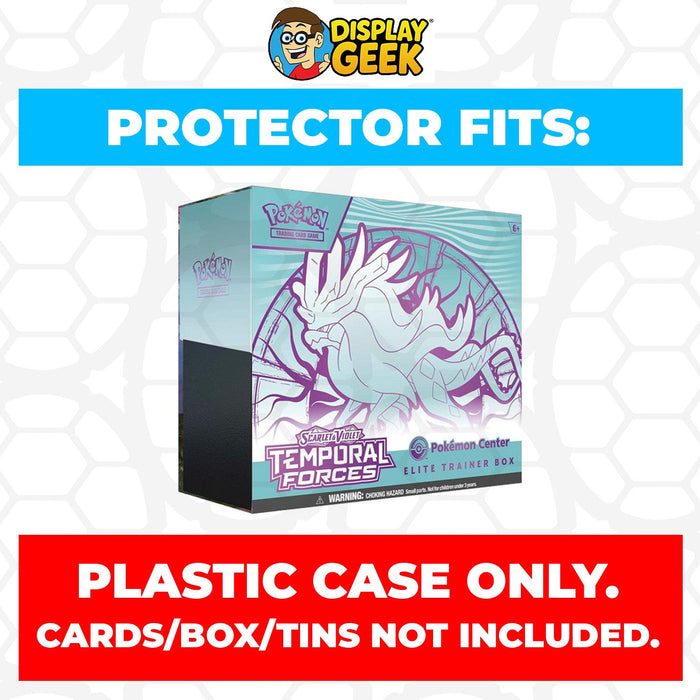 Plastic Protector for Pokemon TCG 2024 Scarlet & Violet Temporal Forces Iron Leaves Pokemon Center ETB Elite Trainer Box - for just $13.99! 