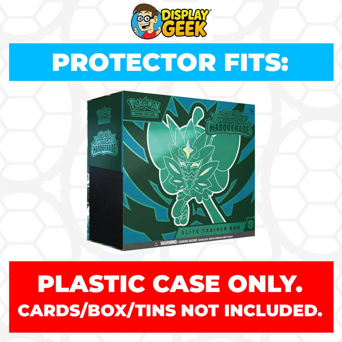 Plastic Protector for Pokemon TCG 2024 Scarlet & Violet Twilight Masquerade Ogerpon ETB Elite Trainer Box - for just $13.99! 