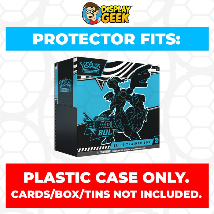 Plastic Protector for Pokemon TCG 2025 Scarlet & Violet Black Bolt Zekrom ETB Elite Trainer Box - for just $13.99! 