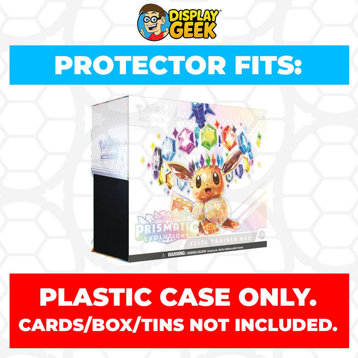 Plastic Protector for Pokemon TCG 2025 Scarlet & Violet Prismatic Evolutions Eevee ETB Elite Trainer Box - for just $13.99! 