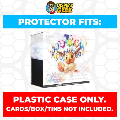 Plastic Protector for Pokemon TCG 2025 Scarlet & Violet Prismatic Evolutions Eevee Pokemon Center ETB Elite Trainer Box - for just $13.99! 