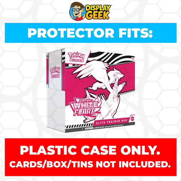 Plastic Protector for Pokemon TCG 2025 Scarlet & Violet White Flare Reshiram ETB Elite Trainer Box - for just $13.99! 