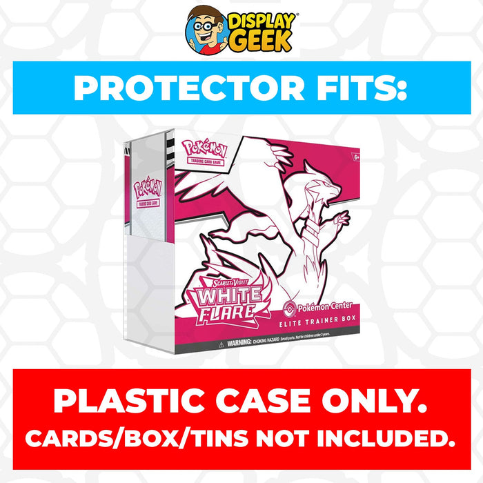 Plastic Protector for Pokemon TCG 2025 Scarlet & Violet White Flare Reshiram Pokemon Center ETB Elite Trainer Box - for just $13.99! 