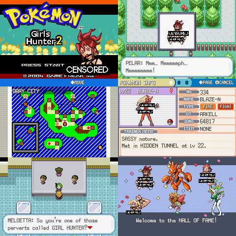 Pokemon Girls Hunter 2 GBA Pokemon ROM Hack Video Game Boy Advance - for just $19.49! 