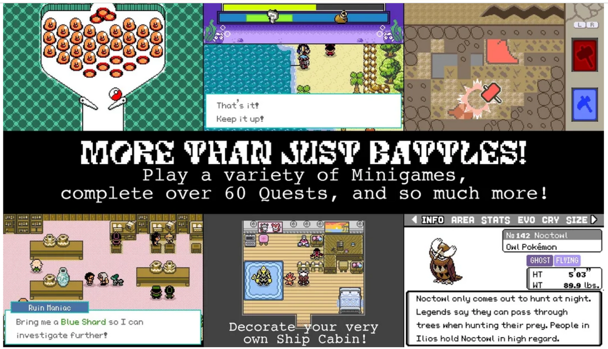 Pokemon Lazarus GBA ROM Hack Video Game Custom Gameboy Advance - for just $19.49! 