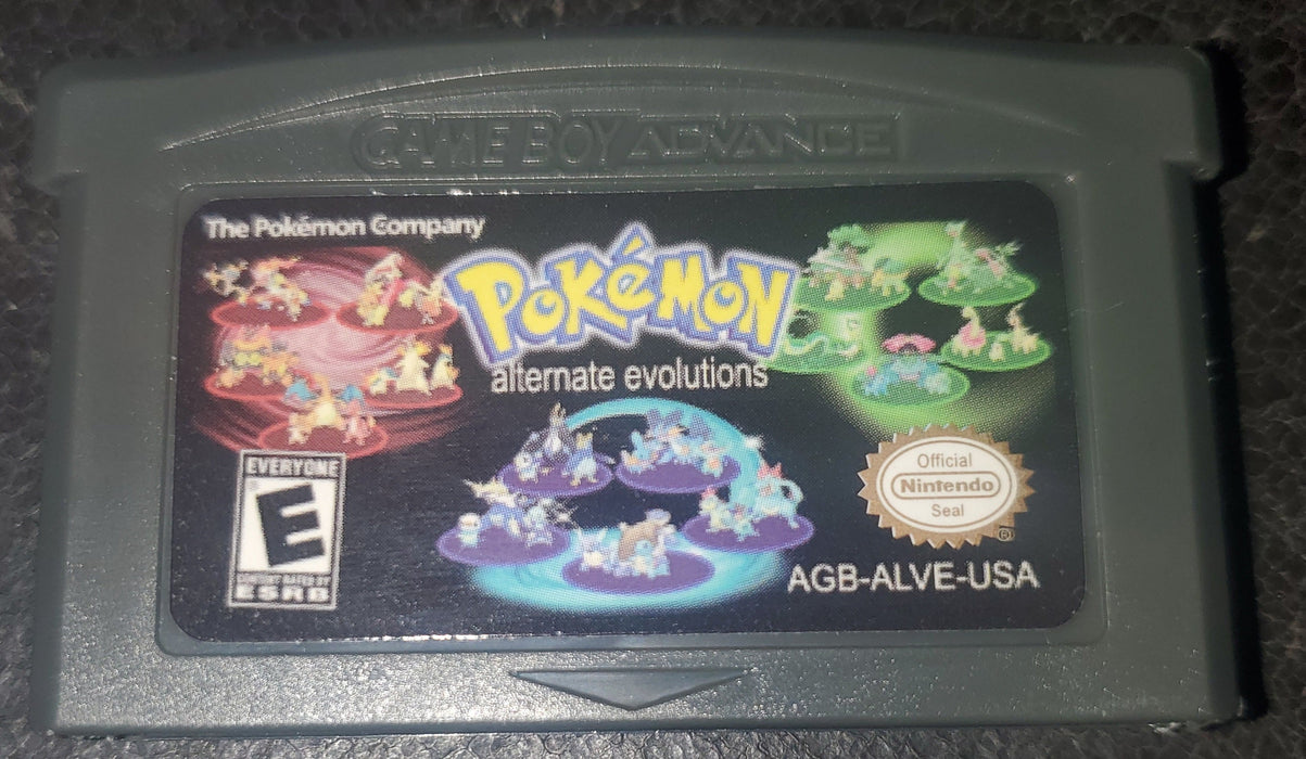 Pokemon Alternate Evolutions GBA ROM Hack Video Game Boy Advance - for just $18.49! 
