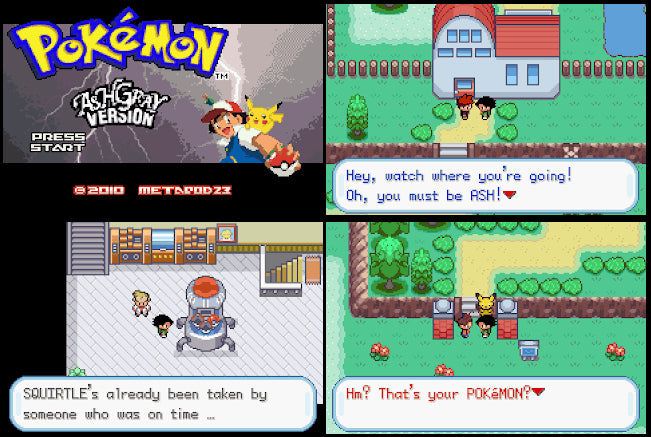 Pokemon AshGray GBA ROM Hack Video Game Custom Gameboy Advance - for just $18.49! 
