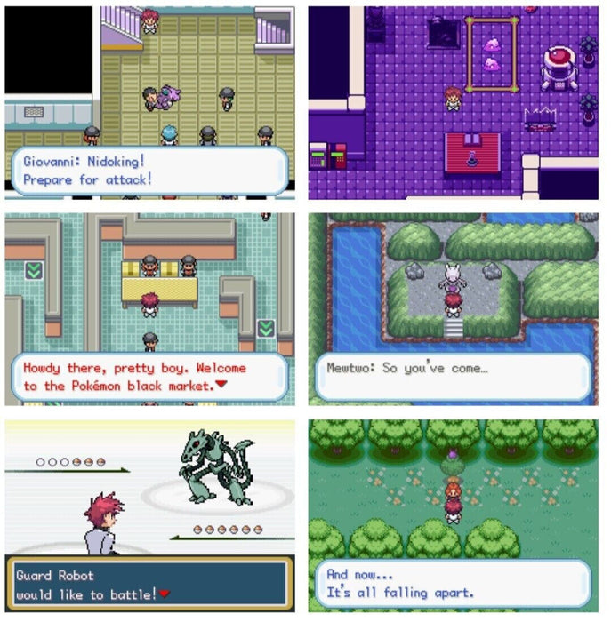 Pokemon FireRed Rocket GBA ROM Hack Video Game Cartridge Custom - for just $19.49! 