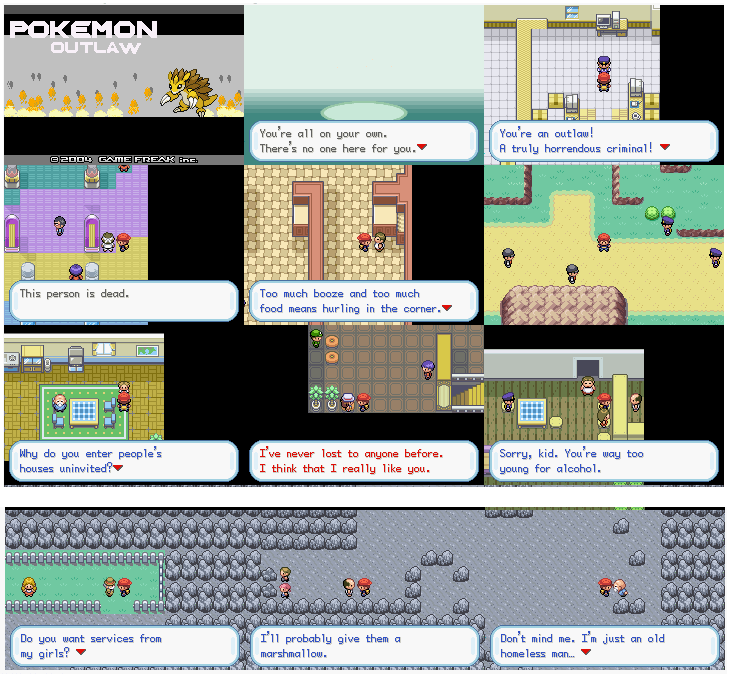 Pokemon Outlaw GBA ROM Hack Video Game Custom Gameboy Advance - for just $17.99! 