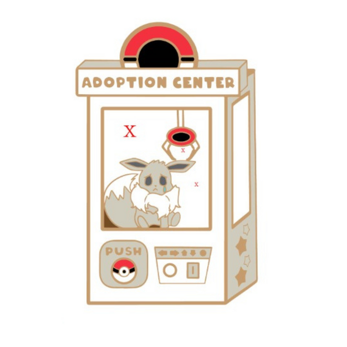 Pokemon: Shiny Eevee Adoption Center Enamel Pin - for just $15! 