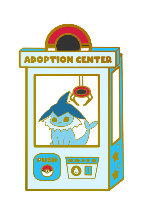 Pokemon: Vaporeon Adoption Center Enamel Pin - for just $15! 