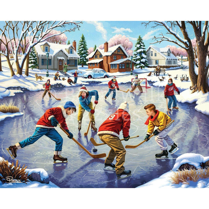 Pond Hockey 1000 Piece Jigsaw Puzzle Boardwalk - for just $23.99! 