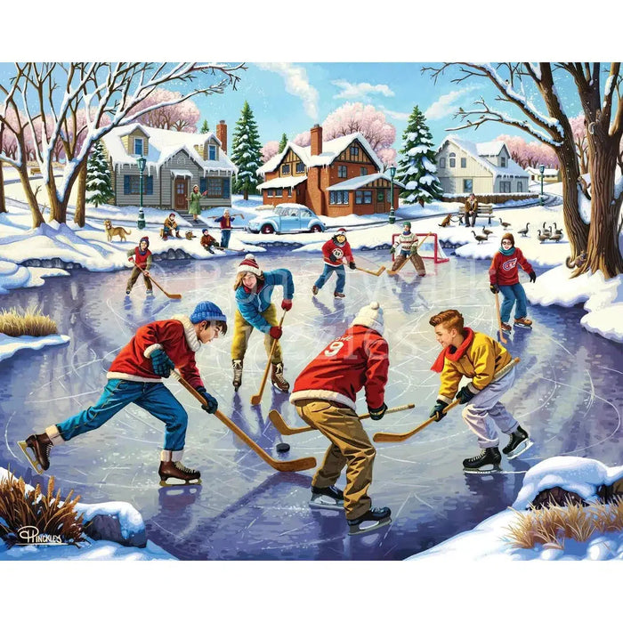 Pond Hockey 210 Piece Jigsaw Puzzle Boardwalk - for just $11.99! 