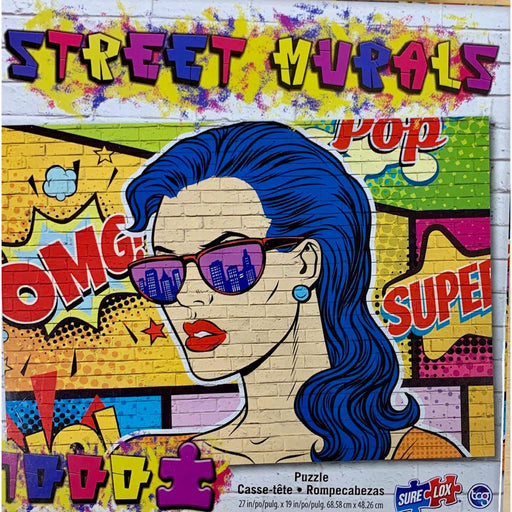 Pop Art Women Street Murals 1000 Piece Jigsaw Puzzle Sure Lox - for just $14.99! 