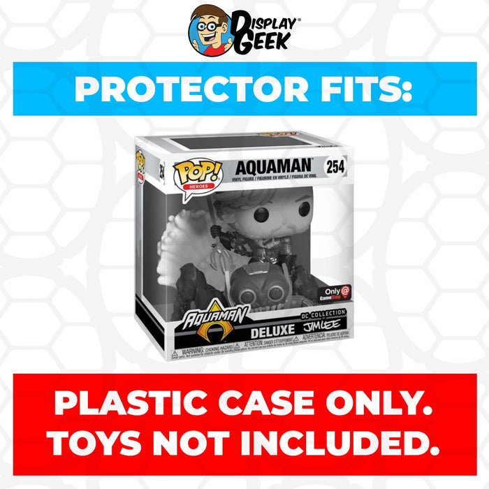 Pop Protector for Aquaman Jim Lee Black & White #254 Funko Pop Deluxe - Just $13.99! Shop now at Retro Gaming of Denver