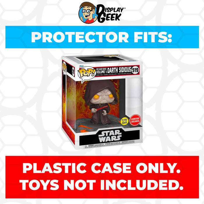 Pop Protector for Red Saber Series Volume 1 Darth Sidious #519 Funko Pop Deluxe - for just $13.99! 
