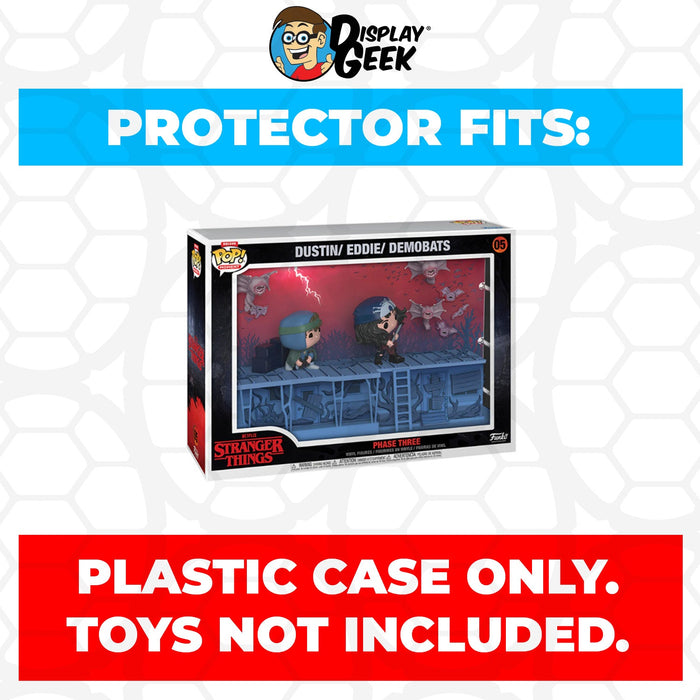 Pop Protector for Phase 3 Dustin, Eddie & Demobats #05 Funko Pop Moment Deluxe - Just $19.99! Shop now at Retro Gaming of Denver