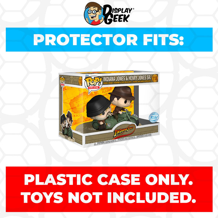 Pop Protector for Indiana Jones & Henry Jones Sr on Bike #118 Funko Pop Rides - for just $14.99! 