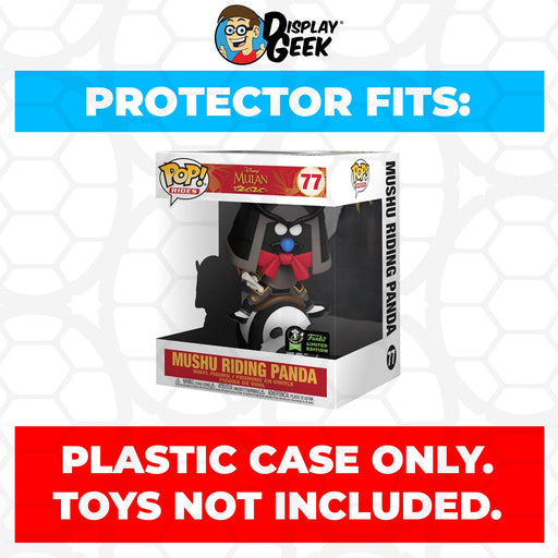 Pop Protector for Mushu Riding Panda ECCC #77 Funko Pop Rides - for just $13.99! 