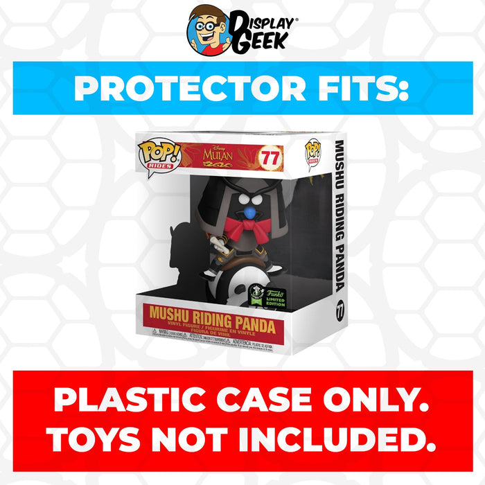 Pop Protector for Mushu Riding Panda ECCC #77 Funko Pop Rides - for just $13.99! 