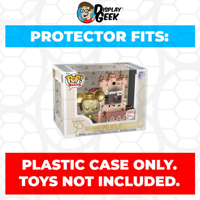 Pop Protector for Hollywood Tower Hotel and Mickey Mouse Gold #31 Funko Pop Town - Just $13.99! Shop now at Retro Gaming of Denver