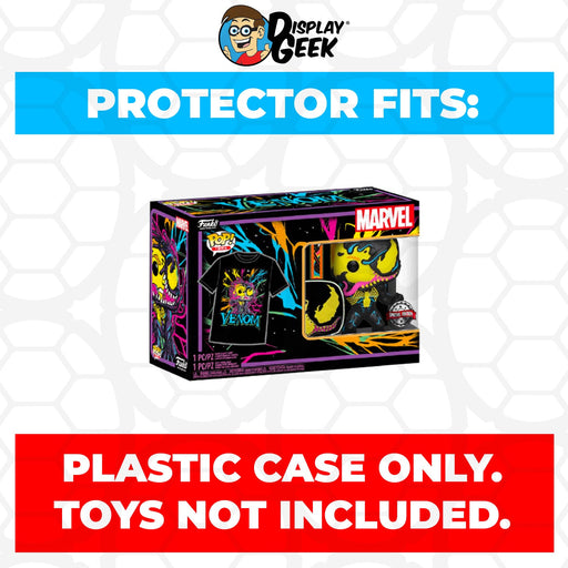 Pop Protector for Pop & Tee Venom Eddie Brock Blacklight #869 Funko Box - Just $13.99! Shop now at Retro Gaming of Denver