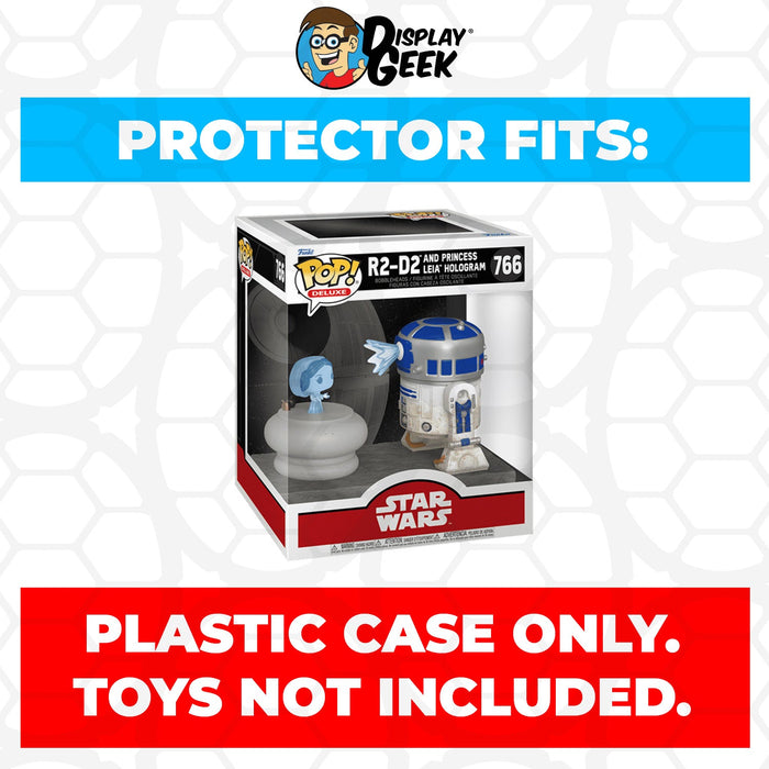 Pop Protector for R2-D2 and Princess Leia Hologram #766 Funko Pop Deluxe - for just $13.99! 