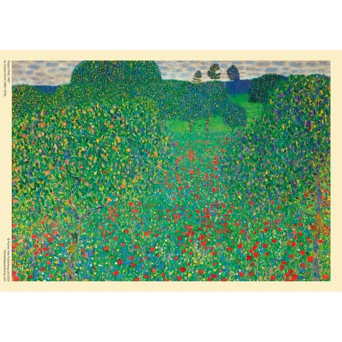 Poppy Field by Gustav Klimt 1000 Piece Jigsaw Puzzle Flame Tree - for just $19.99! 