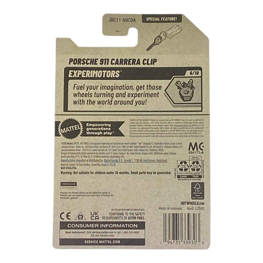 Hot Wheels Porsche 911 Carrera Clip - Experimotors Series 6/10 - for just $1.79! 