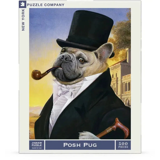 Posh Pug 500 Piece Jigsaw Puzzle NYPC - for just $22.99! 