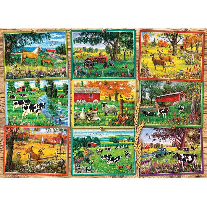 Postcards from the Farm 1000 Piece Jigsaw Puzzle Cobble Hill - for just $19.99! 