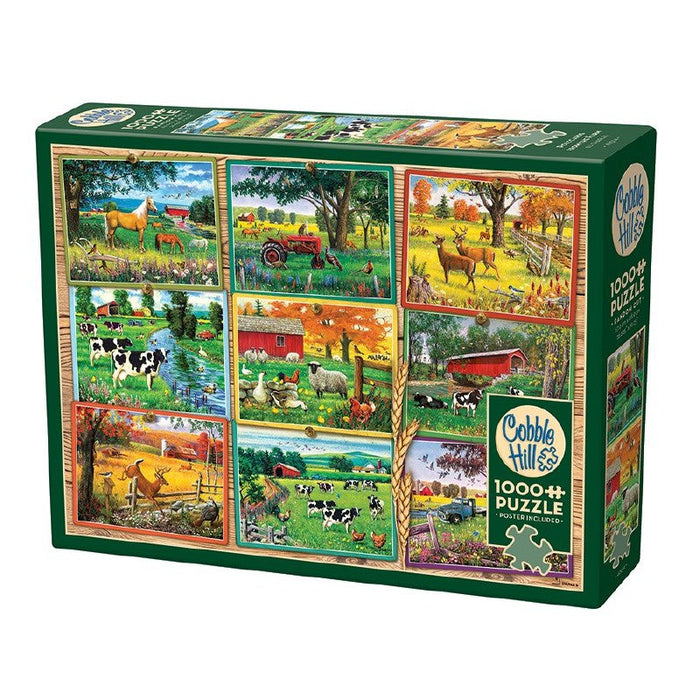 Postcards from the Farm 1000 Piece Jigsaw Puzzle Cobble Hill - for just $19.99! 