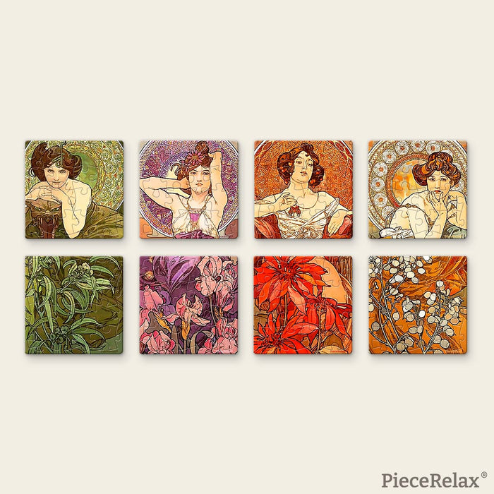Precious Stones Tile Magnet Set 128 Piece 3D Plastic Jigsaw Puzzle PieceRelax - for just $24.99! 