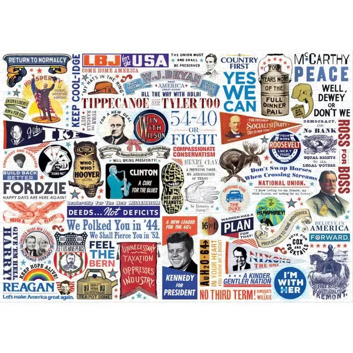 Presidential Campaign Slogans 1000 Piece Jigsaw Puzzle UPG - for just $21.99! 