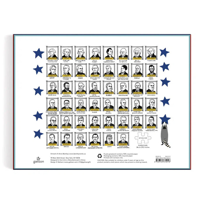 Presidents' Pets 2000 Piece Jigsaw Puzzle Galison - for just $29.99! 
