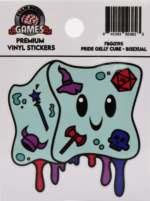 Pride Gelly Cube Sticker: Bisexual - for just $3! 