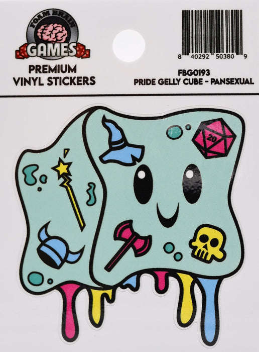 Pride Gelly Cube Sticker: Pansexual - for just $3! 