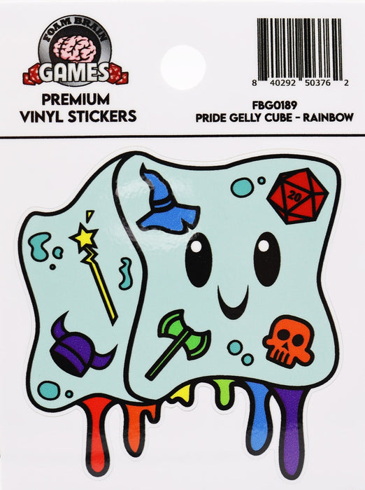 Pride Gelly Cube Sticker: Rainbow - for just $3! 