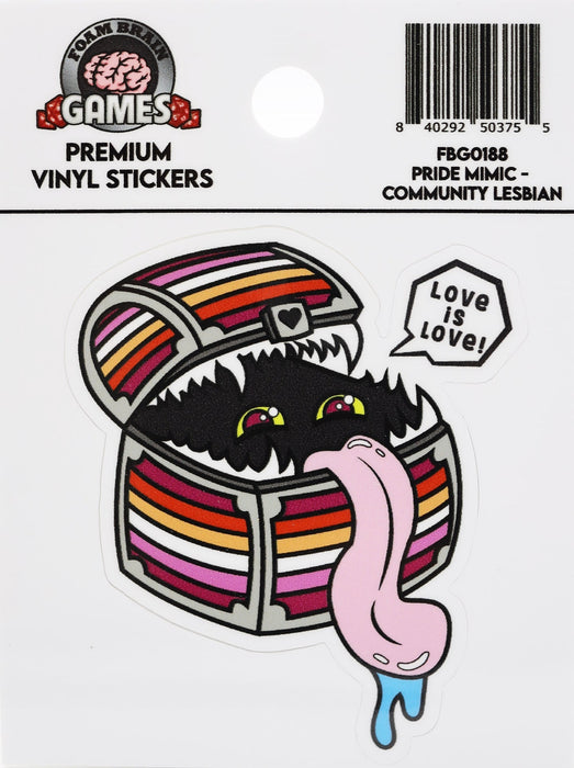 Pride Mimic Sticker: Lesbian - for just $3! 