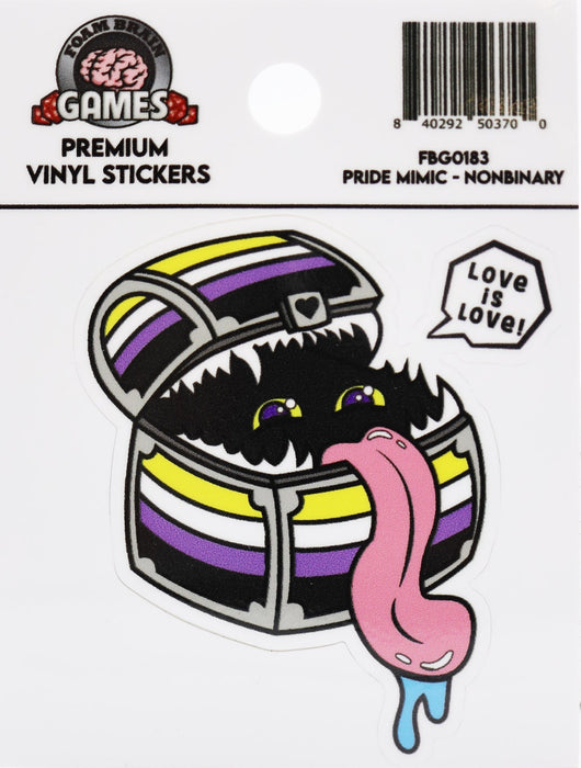 Pride Mimic Sticker: Nonbinary - for just $3! 
