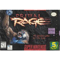 Front cover view of Primal Rage - Super Nintendo