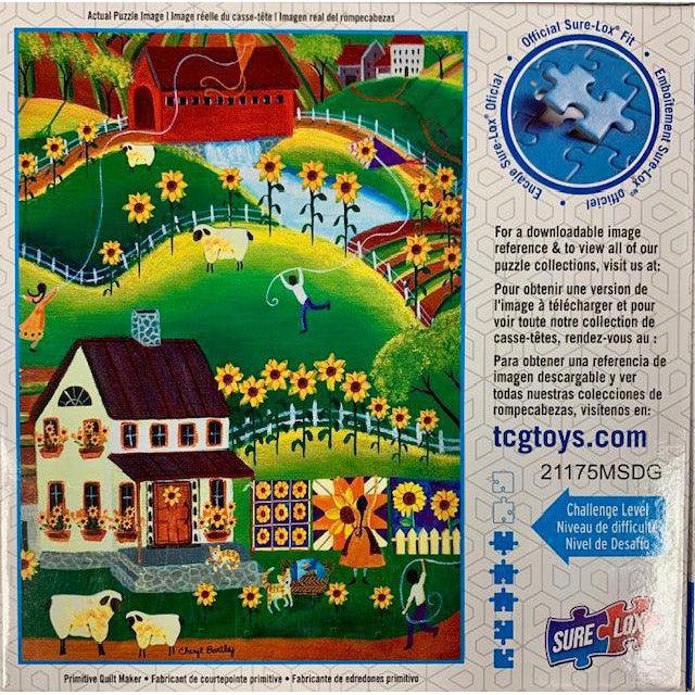 Primitive Quilt Maker Puzzler's Choice 1000 Piece Jigsaw Puzzle Sure Lox - for just $14.99! 