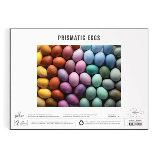 Prismatic Eggs 1000 Piece Jigsaw Puzzle Galison - for just $19.99! 