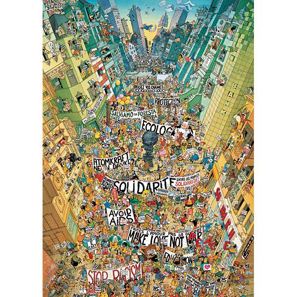 Protest Cartoon Classics 2000 Piece Jigsaw Puzzle Heye - for just $49.99! 