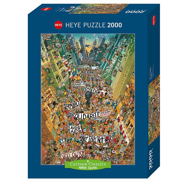 Protest Cartoon Classics 2000 Piece Jigsaw Puzzle Heye - for just $49.99! 